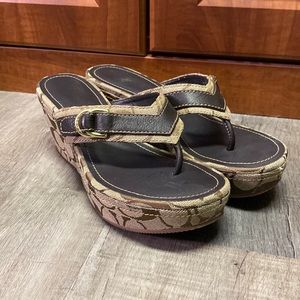 Coach Platform Flip Flop Sandals